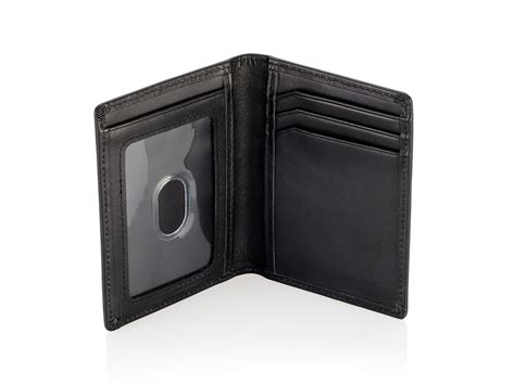 mens designer wallet with id window|wallet with license window.